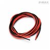 Kabel Röd &amp, Svart 22AWG D0.6/1.7mm x 1m