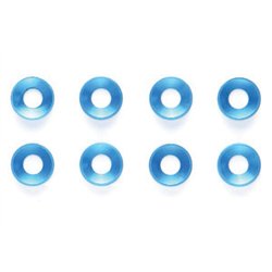 3mm Alu. Washer *8 Blue