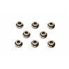 4mm Serrated Whl Nut Bla*8