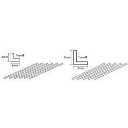Clear Plastic Beams 3mm L *6