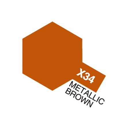 Acrylic Mini X-34 Metallic Brown (Gloss)