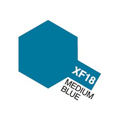 Acrylic Mini XF-18 Medium Blue (Flat)