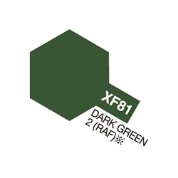 Acrylic Mini XF-81 Dark Green 2 RAF  (Semi Gloss)