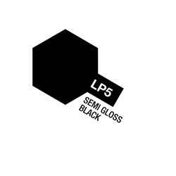Tamiya Lacquer Paint LP-5 Semi Gloss Black (SG)