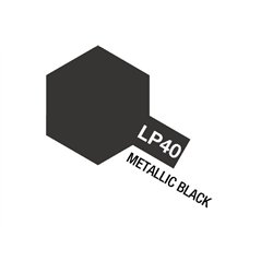 Tamiya Lacquer Paint LP-40 Metallic Black (Gloss)