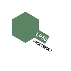 Tamiya Lacquer Paint LP-56 Dark Green 2 (Flat)