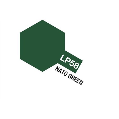 Tamiya Lacquer Paint LP-58 Nato Green (Flat)
