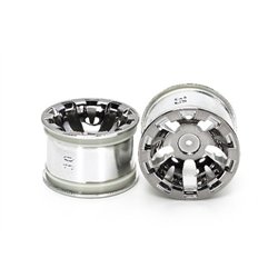 T3-01 Wheels for Rear Wide Semi-Slick Tires (Chrom