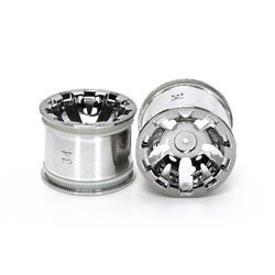 T3-01 Wheels for Rear Wide Pin Spike Tires (Chrome