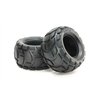 Round Block Rear Bubble Tires (Soft/2pcs.)