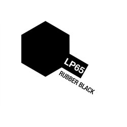 Tamiya Lacquer Paint LP-65 Rubber Black (Flat)