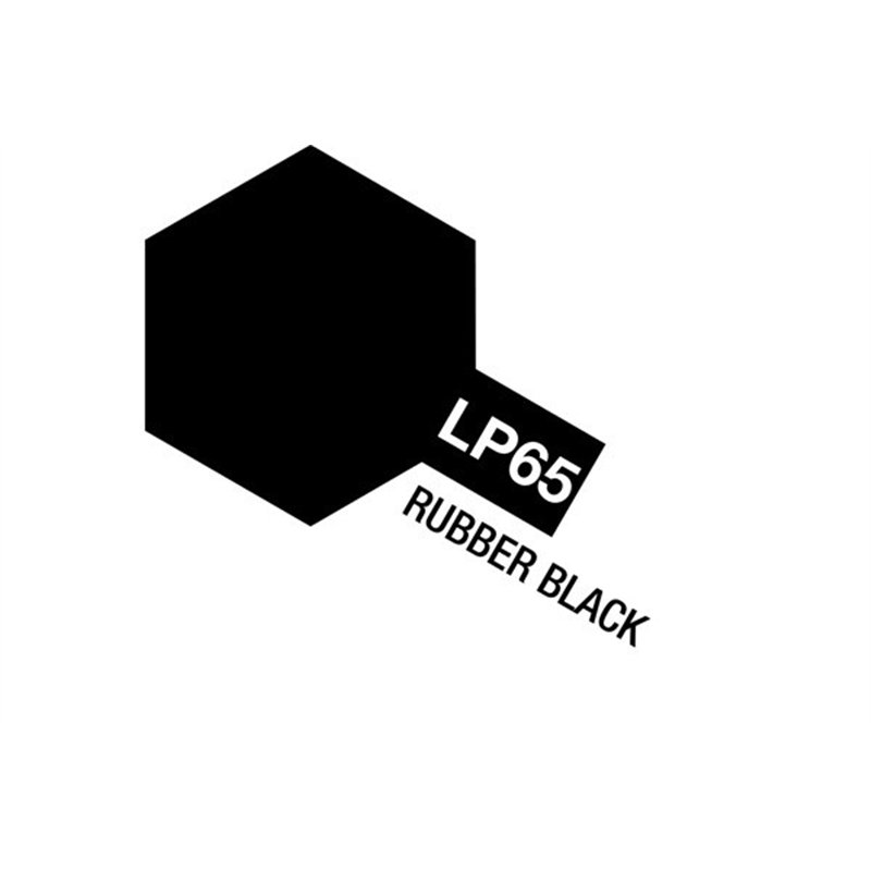 Tamiya Lacquer Paint LP-65 Rubber Black (Flat)