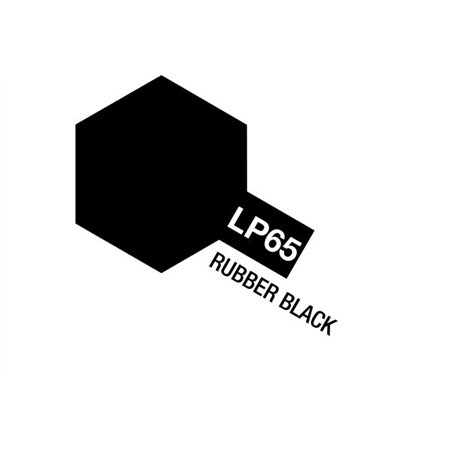 Tamiya Lacquer Paint LP-65 Rubber Black (Flat)