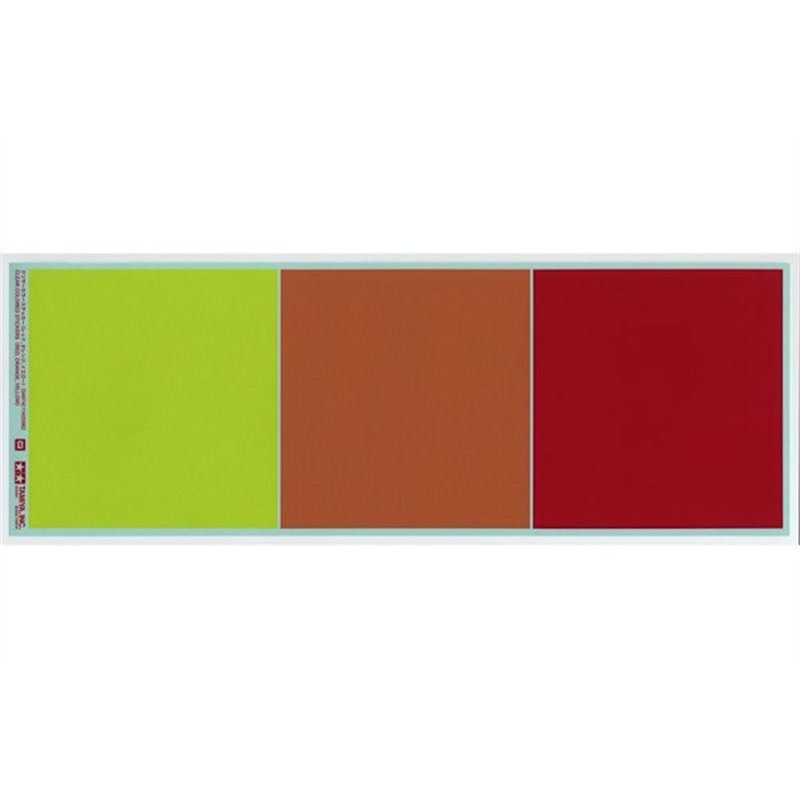 Clear Colored Stickers (Red, Orange, Yellow)