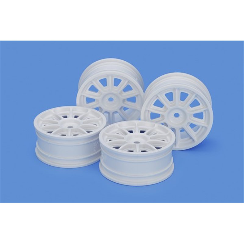 TH 10-Spoke Wheels (White) (24mm Width, Offset 0)