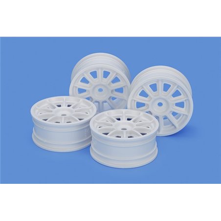 TH 10-Spoke Wheels (White) (24mm Width, Offset 0)