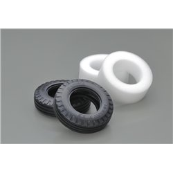Ribbed "Rough Ride" Tires (w/Inner Sponge, 2pcs.)