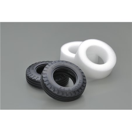 Ribbed "Rough Ride" Tires (w/Inner Sponge, 2pcs.)