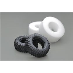 Block Pin "Rough Ride" Tires (w/Inner Sponge 2pcs)