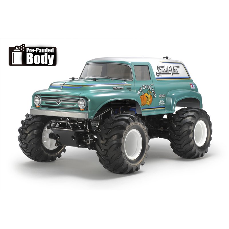 1/10 R/C Squash Van (Green & White Painted Body)