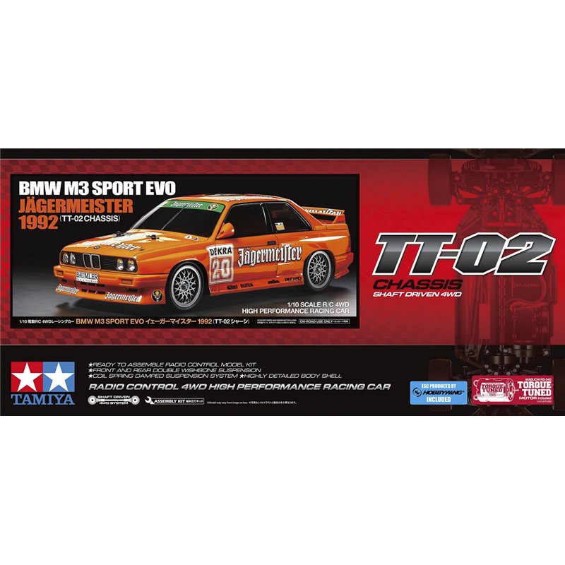 1/10 R/C BMW M3 Sport EVO Jägermeister (TT-02)