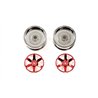 2pc 6spk Red Whl 26mm Off+2