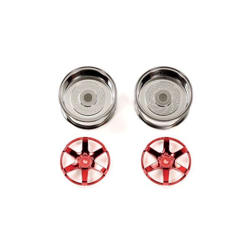 2pc 6spk Red Whl 26mm Off+6