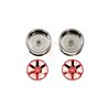 2pc 6spk Red Whl 26mm Off+6