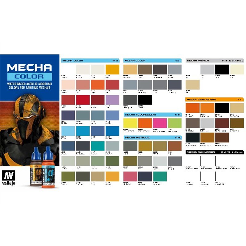 Color chart: Mecha
