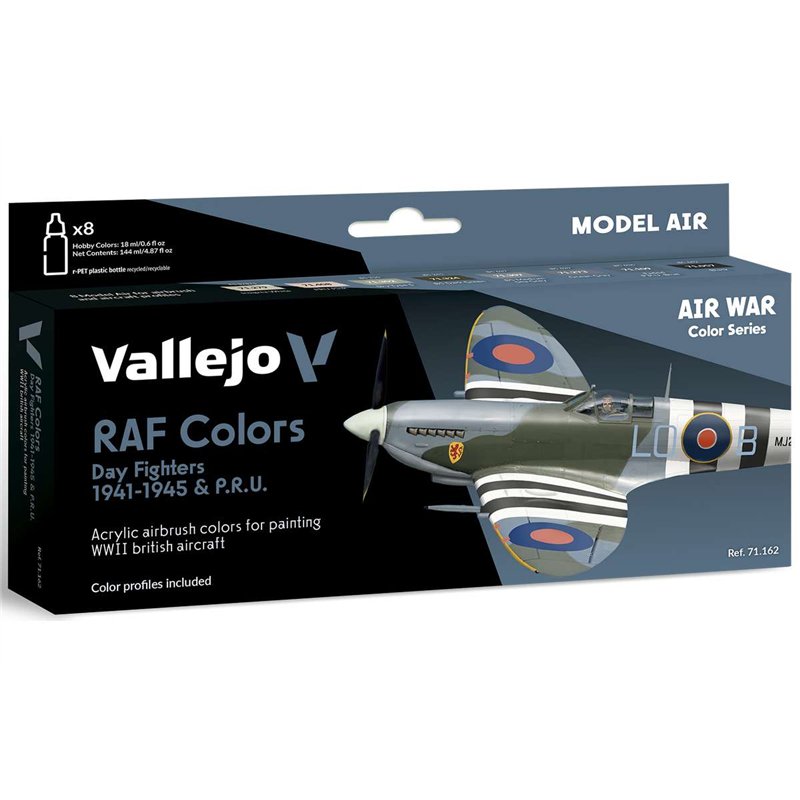 WWII RAF Day Fighters 1941-1945 & P.R.U. 8x18ml
