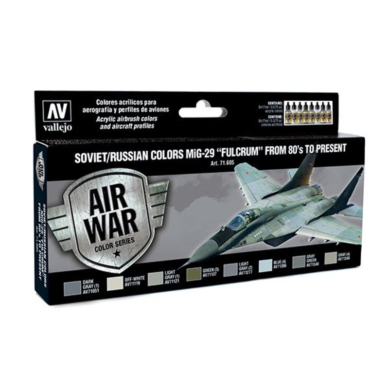Soviet/Russian colors MiG-29 "Fulcrum" 8x17ml
