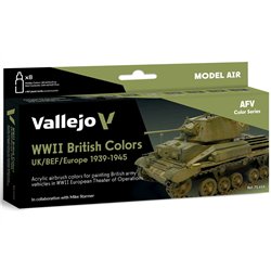 WWII British Colors UK/BEF/Europe 1939-1945 8x18ml