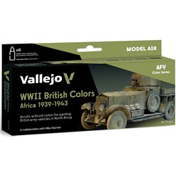 WWII British Colors Africa 1939-1943 8x18ml