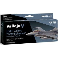 Model Air, USAF "Grey Schemes" from 70's, 8x18ml