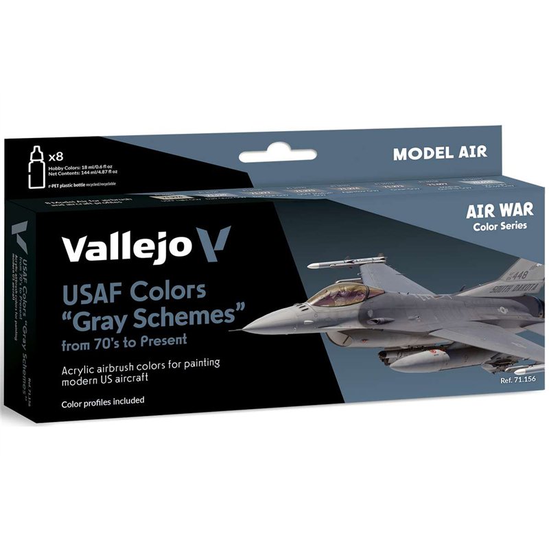 Model Air, USAF "Grey Schemes" from 70's, 8x18ml