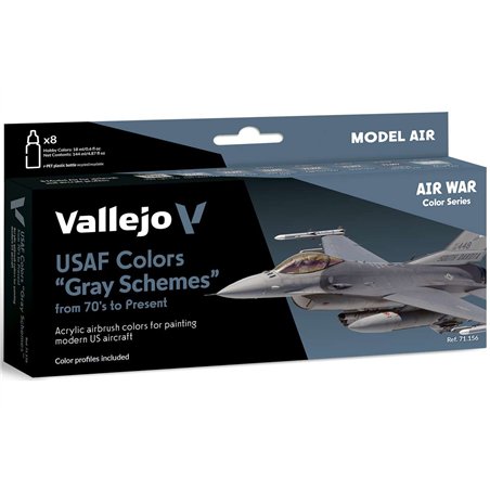 Model Air, USAF "Grey Schemes" from 70's, 8x18ml