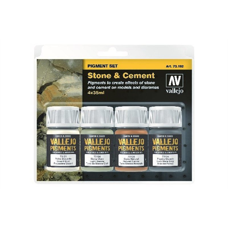 Stone & Cement Pigment 4x35ml set