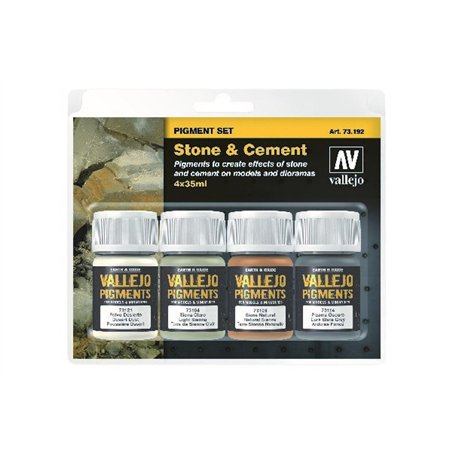 Stone & Cement Pigment 4x35ml set