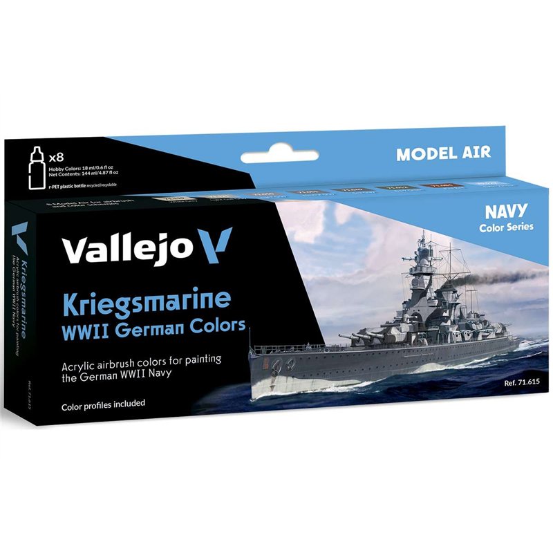 Model Air Kriegsmarine WWII German colors 8x18ml 