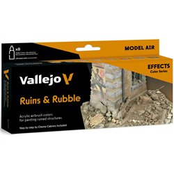 Model Air set Ruins & Rubble 8x18ml effects