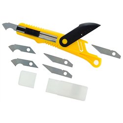 Plastic cutter scriber tool + 5 spare blades