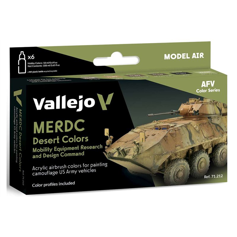 Model Air set MERDC desert colors 6x18ml