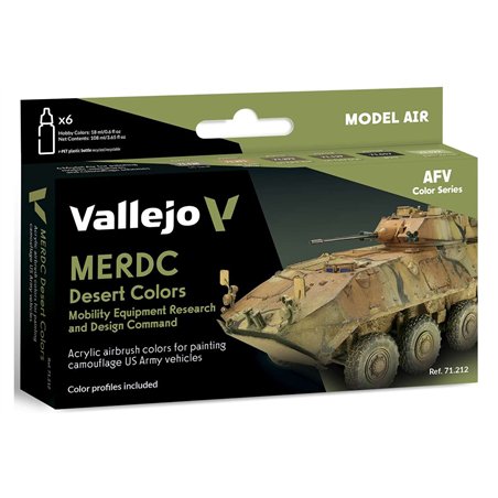 Model Air set MERDC desert colors 6x18ml