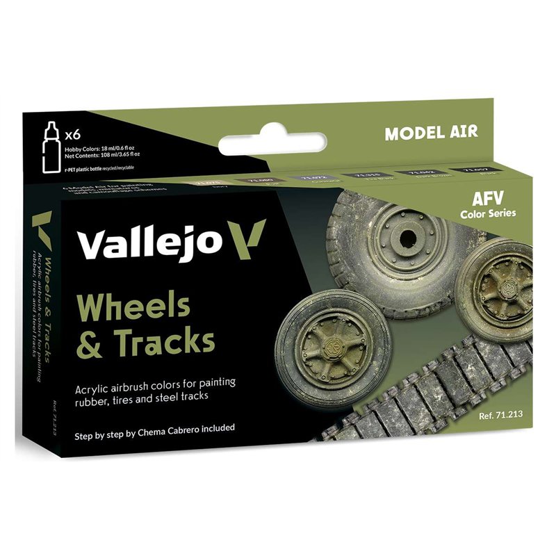 Model Air set Wheels & Tracks 6x18ml 