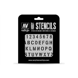 Stencil Stamp Font