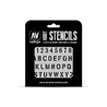 Stencil Stamp Font