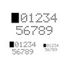Stencil Digital Numbers