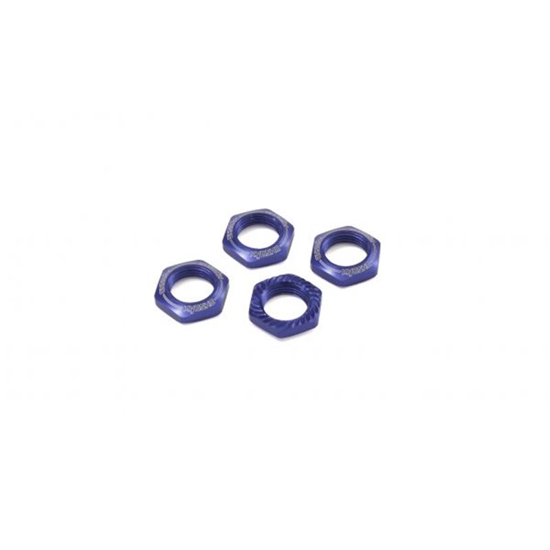 Serrated Wheel Nuts Kyosho Inferno 1:8 (4) Blue