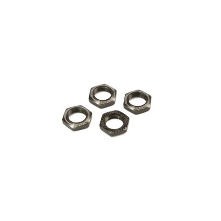 Serrated Wheel Nuts Kyosho Inferno 1:8 (4) Gun Metal