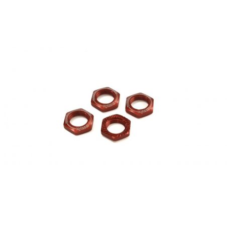Serrated Wheel Nuts Kyosho Inferno 1:8 (4) Red